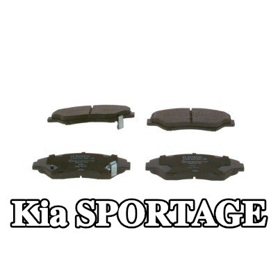 BOSCH مجموعة وسادات الفرامل 15, 6mm, مع لوحة مانعة للصرير — 2000 Kia Sportage