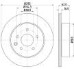 HELLA Fren diski PRO, Outer Diameter: 292mm, içten havalandırmalı, Kaplamalı, tekerlek göbeği olmadan, tekerlek saplamaları olmadan — 2012 Toyota Alphard (4)