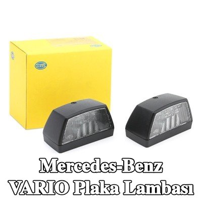 HELLA Her iki tarafta plaka lambası, ampul içermez — Mercedes-Benz Vario