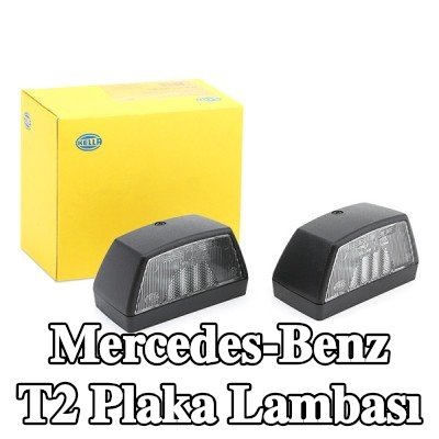 HELLA Her iki tarafta plaka lambası, ampul içermez — Mercedes-Benz T2