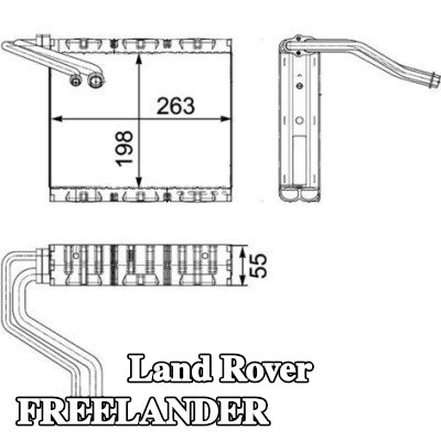 MAHLE مبخر تكييف الهواء بدون صمام تمدد — Land Rover Freelander