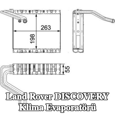 MAHLE Genleşme valfi olmayan klima evaporatörü — Land Rover Discovery