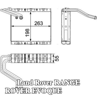 MAHLE مبخر تكييف الهواء بدون صمام تمدد — Land Rover Range Rover Evoque