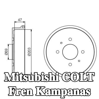 BOSCH Arka aks fren kampanası, 239mm — Mitsubishi Colt