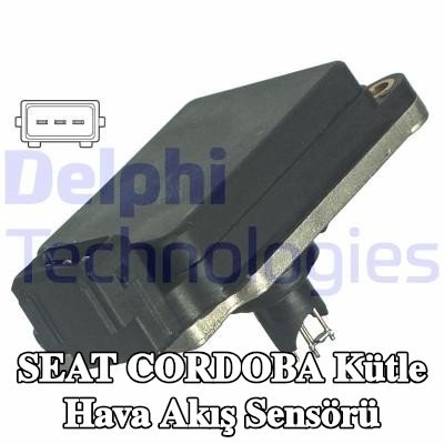 DELPHI Kütle hava akış sensörü 12V — 1995 SEAT Cordoba