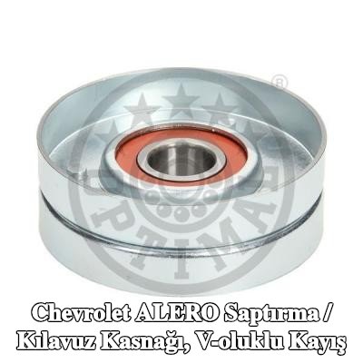 OPTIMAL Saptırma / kılavuz kasnağı, V-ribbed belt Ø: 76, 5mm — Chevrolet Alero