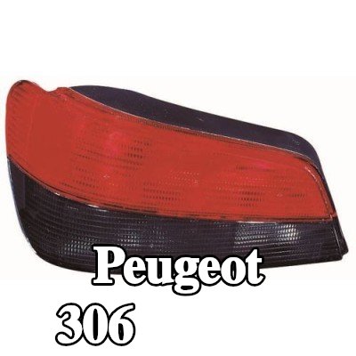 ABAKUS المصباح الخلفي الأيسر, بدون لمبة, بدون حامل لمبة — Peugeot 306