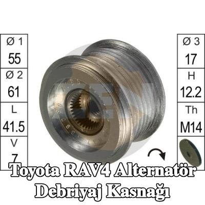 ERA Alternatör debriyaj kasnağı — 2000 Toyota Rav4