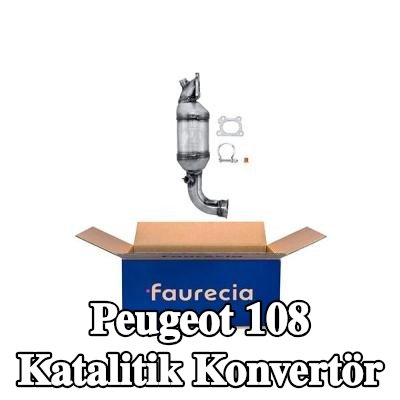 HELLA Montaj parçaları ile katalitik konvertör — Peugeot 108