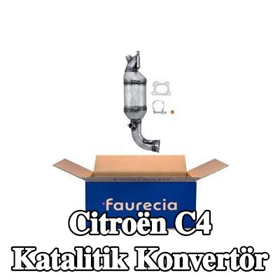 HELLA Montaj parçaları ile katalitik konvertör — Citroën C4