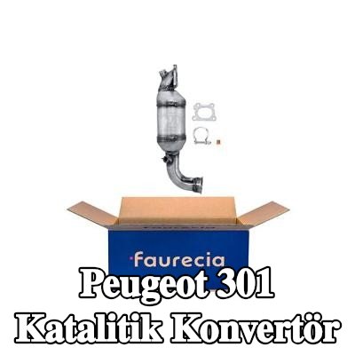 HELLA Montaj parçaları ile katalitik konvertör — Peugeot 301