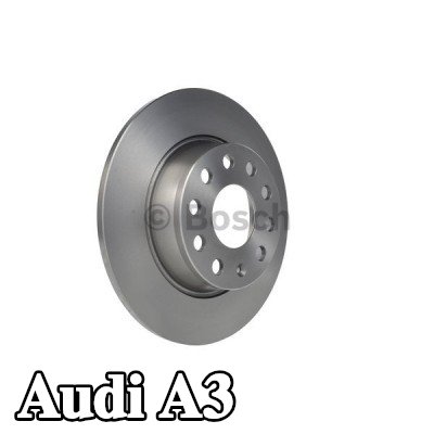 BOSCH القطر الخارجي لقرص المكابح: 272mm, صلب, مشحم — Audi A3