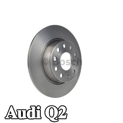 BOSCH القطر الخارجي لقرص المكابح: 272mm, صلب, مشحم — Audi Q2