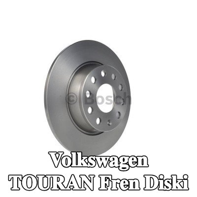 BOSCH Fren diski Dış Çap: 272mm, düz, Yağlanmış — Volkswagen Touran
