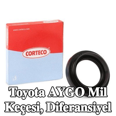 CORTECO Mil Contası, diferansiyel Tahrik Aksı — Toyota Aygo