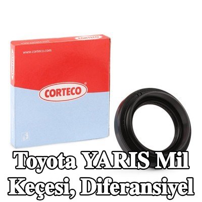 CORTECO Mil Contası, diferansiyel Tahrik Aksı — Toyota Yaris