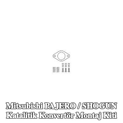 HJS Katalitik konvertör montaj kiti — 2000 Mitsubishi Pajero / Shogun