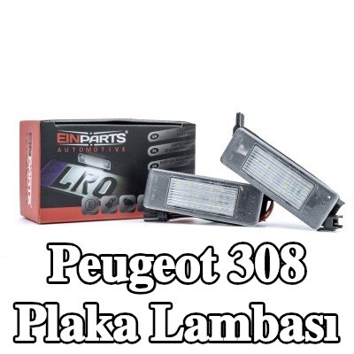EINPARTS Plaka lambası — 2015 Peugeot 308
