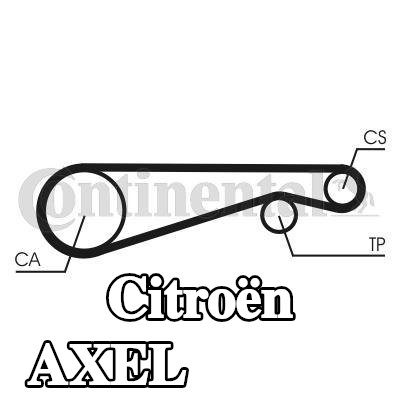 CONTITECH عدد أسنان حزام التوقيت: 93 — Citroën Axel