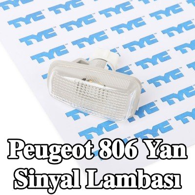 TYC Yan sinyal lambası her iki taraf, yan montaj, beyaz, ampul tutuculu — 2000 Peugeot 806