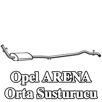 VEGAZ Orta susturucu 1680mm — Opel Arena