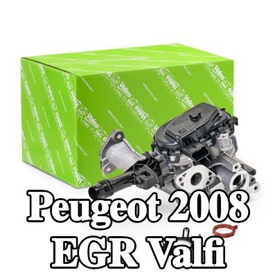 VALEO Contalı/sızdırmazlık elemanlı EGR valfi, EGR soğutucusuz — Peugeot 2008