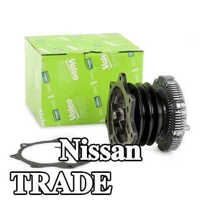 VALEO مضخة مياه بدون غطاء, مع حشيات/مانعات تسرب — Nissan Trade