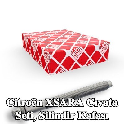 FEBI BILSTEIN Cıvata Kiti, silindir kafası 136mm — 1997 Citroën Xsara
