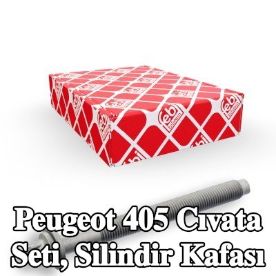 FEBI BILSTEIN Cıvata Kiti, silindir kafası 136mm — 1990 Peugeot 405