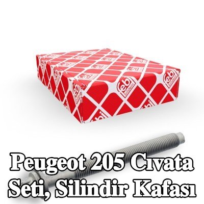 FEBI BILSTEIN Cıvata Kiti, silindir kafası 136mm — 1997 Peugeot 205