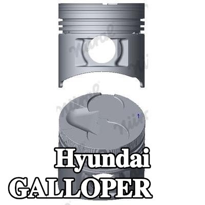 NÜRAL مكبس مزود بحامل حلقات المكبس — 1997 Hyundai Galloper