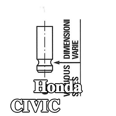 FRECCIA صمام السحب ساق الصمام المطلي بالنيتريد — 2000 Honda Civic