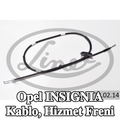 LINEX Kablo, hizmet freni — Opel Insignia