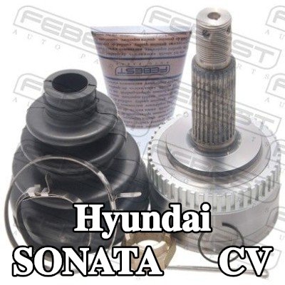 FEBEST وصلة المحور الأمامي, جانب العجلة, مع حلقة مستشعر ABS — Hyundai Sonata