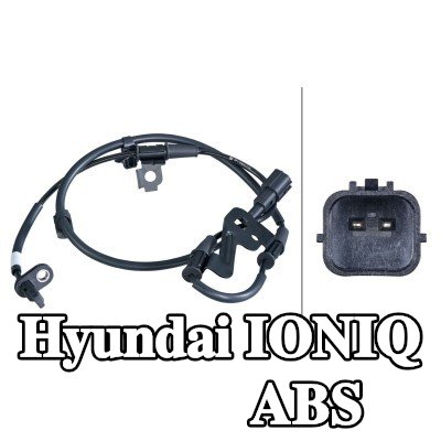 HELLA مستشعر ABS للمحور الأمامي الأيسر, مع مشابك تثبيت على الكابل — Hyundai Ioniq