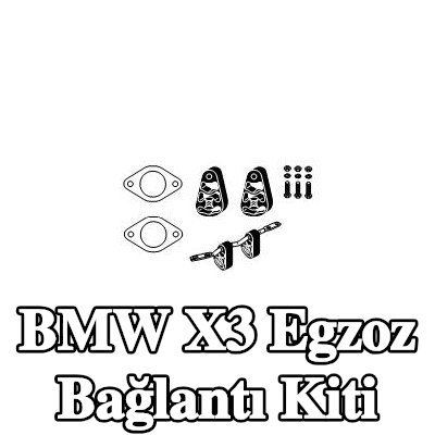 HJS Boru konektörsüz egzoz bağlantı kiti — 2003 BMW X3