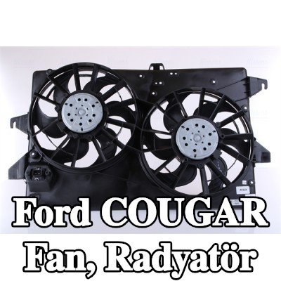 NISSENS Fan, radyatör 300mm, radyatör fan kapağı, direnç olmadan, kontrol ünitesi olmadan — Ford Cougar