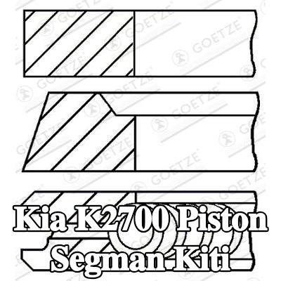 GOETZE ENGINE Piston Segman Kiti — Kia K2700