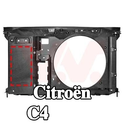 VAN WEZEL غطاء أمامي — 2011 Citroën C4
