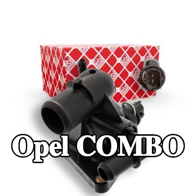 FEBI BILSTEIN غلاف الثرموستات مع الحشية/المانع للتسرب, مع مفتاح درجة الحرارة — Opel Combo