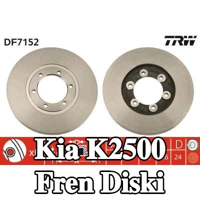 TRW Fren diski Dış Çap: 261mm, Havalandırmalı, Boyalı — Kia K2500