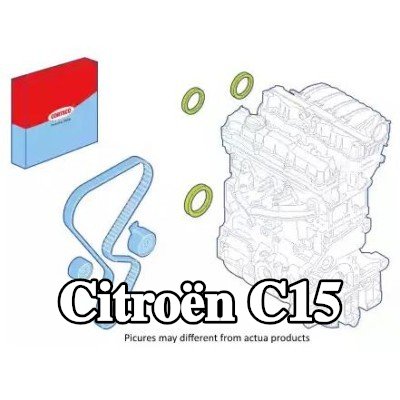 CORTECO مجموعة سدادات العمود, جانب بكرة المحرك — Citroën C15