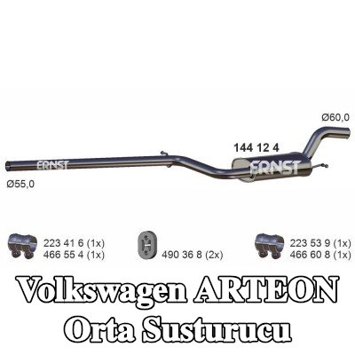 ERNST Orta susturucu — Volkswagen Arteon
