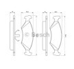 BOSCH Piston klipsli fren balatası seti — Ford P 100 (5)
