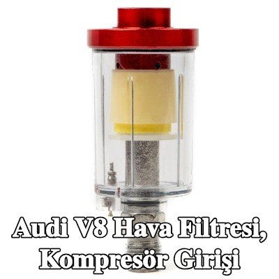 AMiO Hava Filtresi, kompresör girişi — Audi V8