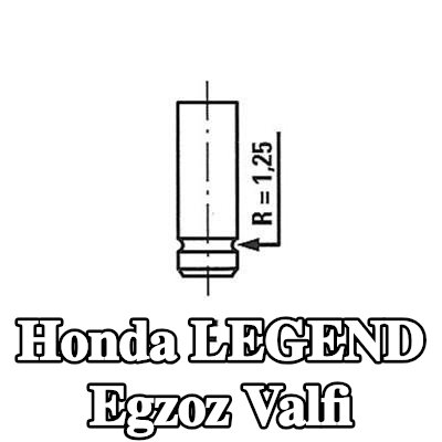 FRECCIA Egzoz valfi Nitrürlenmiş valf gövdesi — Honda Legend