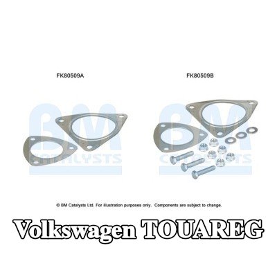 BM CATALYSTS مجموعة تركيب المحول الحفاز — 2004 Volkswagen Touareg