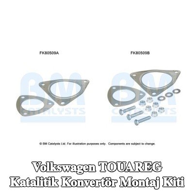 BM CATALYSTS Katalitik konvertör montaj kiti — 2004 Volkswagen Touareg