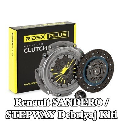 RIDEX PLUS Debriyaj diski ile debriyaj kiti, debriyaj ayırma yatağı ile — 2008 Renault Sandero / Stepway