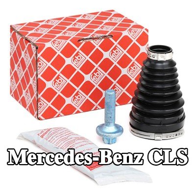 FEBI BILSTEIN طقم غطاء مفصل CV, عمود الإدارة المحور الأمامي, البلاستيك الحراري — Mercedes-Benz Cls